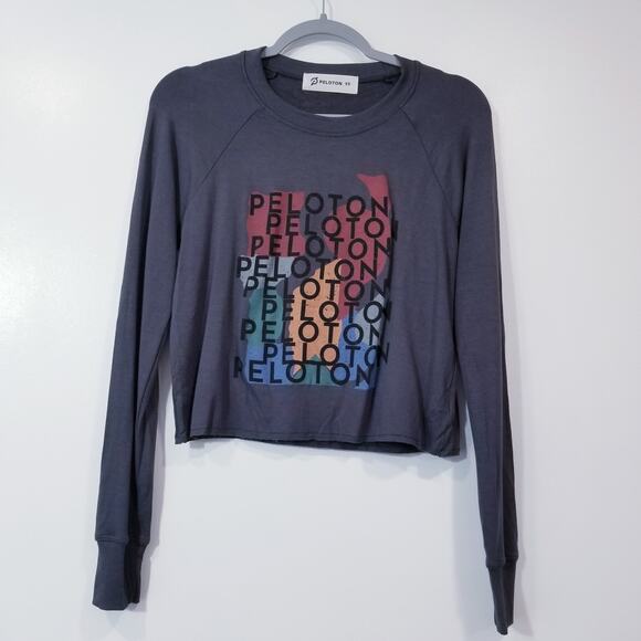 Peloton Crop Top Long Sleeves - Picture 1 of 8